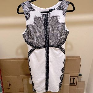 Black Lace Cocktail Dress Size 8 by Cals